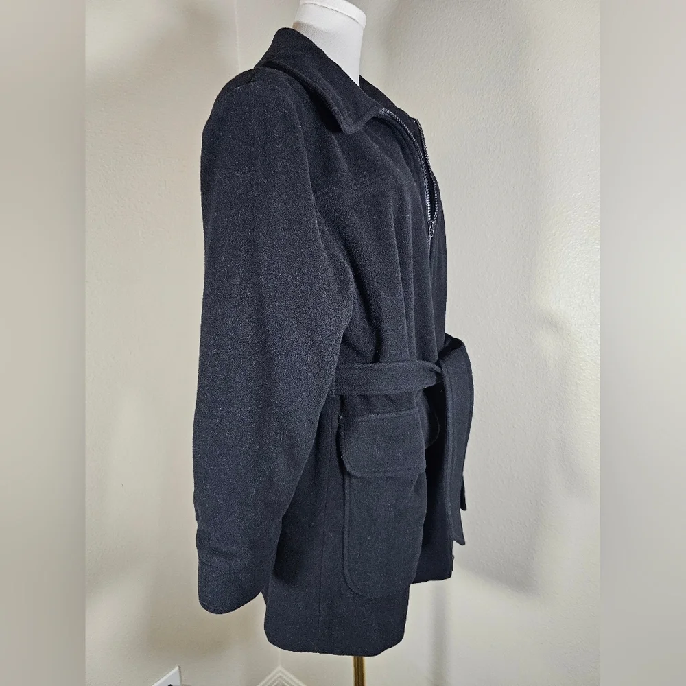 Talbots Petites Wool Cashmere Blend Winter Coat Size Medium - Picture 5 of 15